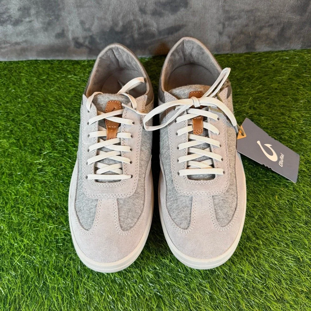OluKai Puliki Sneaker Mens Size 10 Poi Charcoal Casual Comfort Shoes NWT